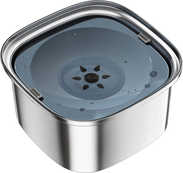 Pet Stainless Steel Water Bowl - Image 3
